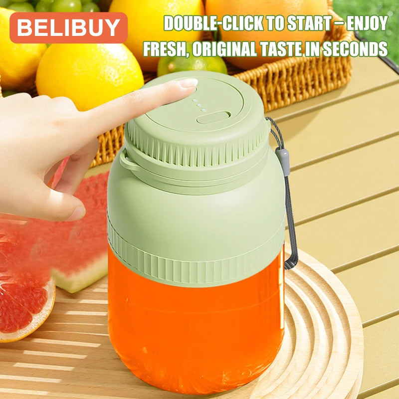 Portable USB Juicer Cup With Six Blades Stainless Steel