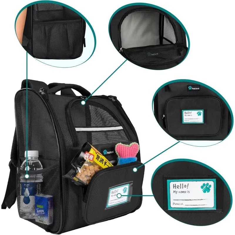 Airline Approved Pet Carrier Backpack For Dogs And Cats