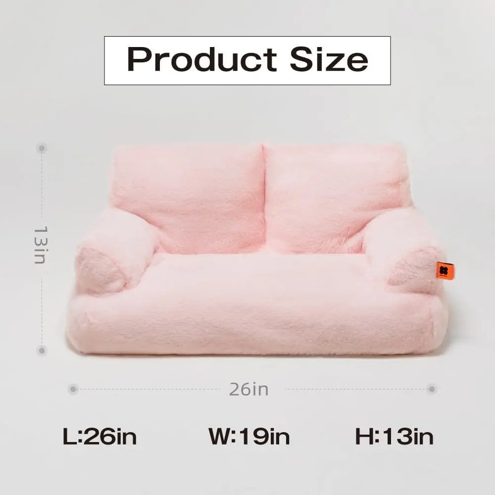 Mewoofun Pet Couch Bed 26x19x13 Inch Washable Cat Bed