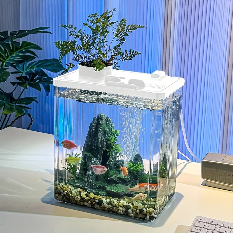 High-concerned Acrylic Desktop Aquarium Tank For Home Office