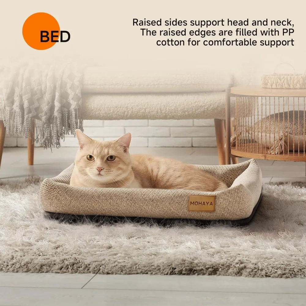 2 In 1 Pet Bed And Scratch Pad For Cats And Dogs Durable