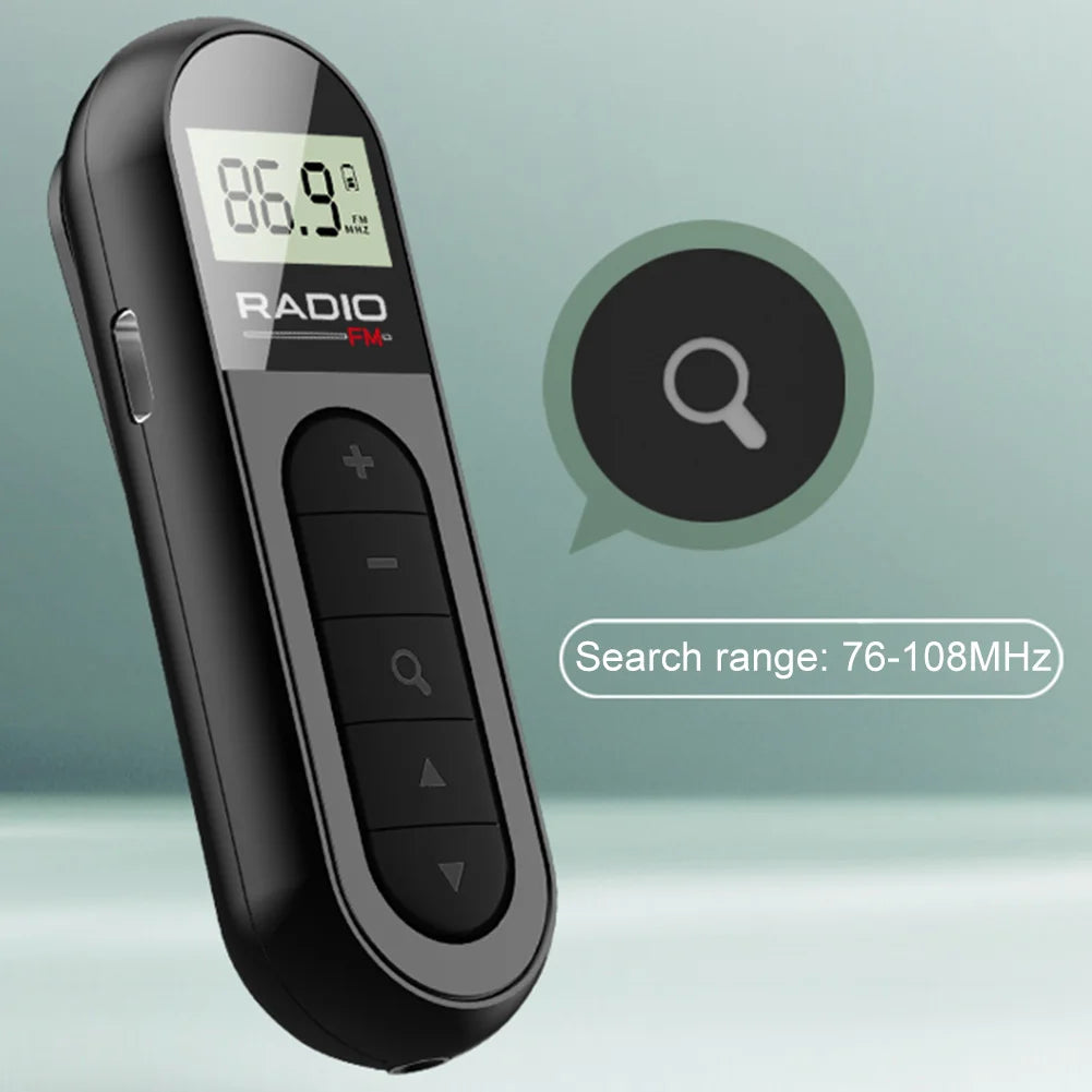 APWIKOGER Mini Pocket FM Radio Walkman With Backlight