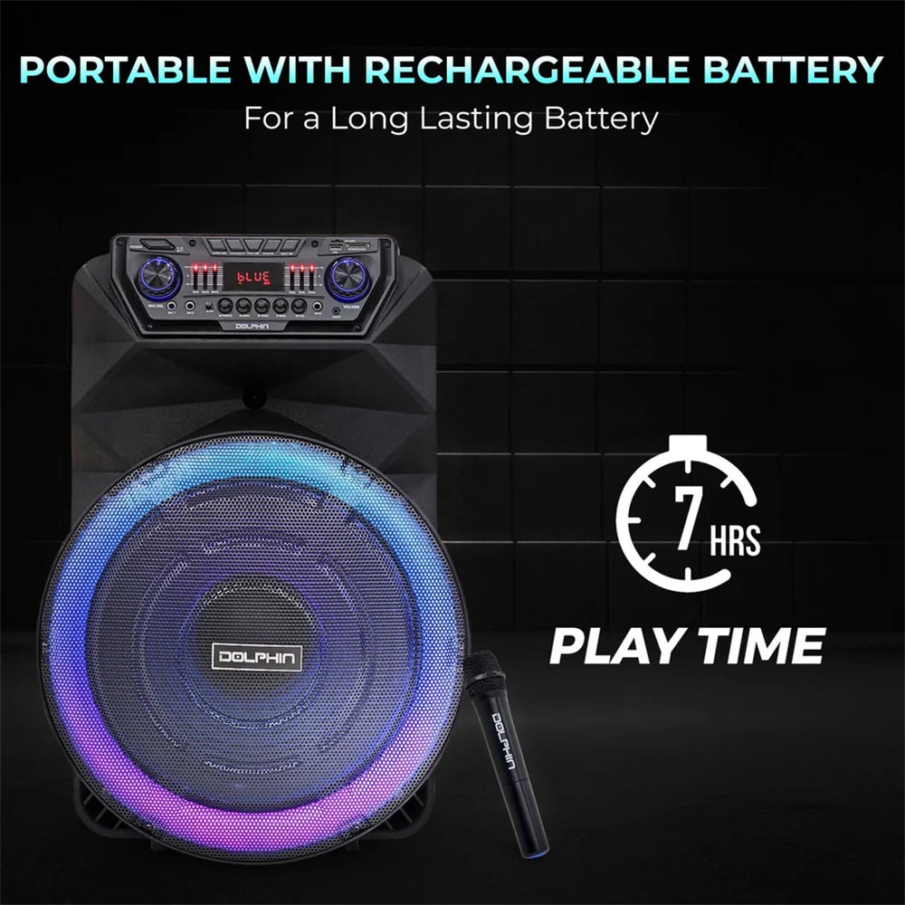 CURUK 4500W Portable Bluetooth Party Speaker With Subwoofer