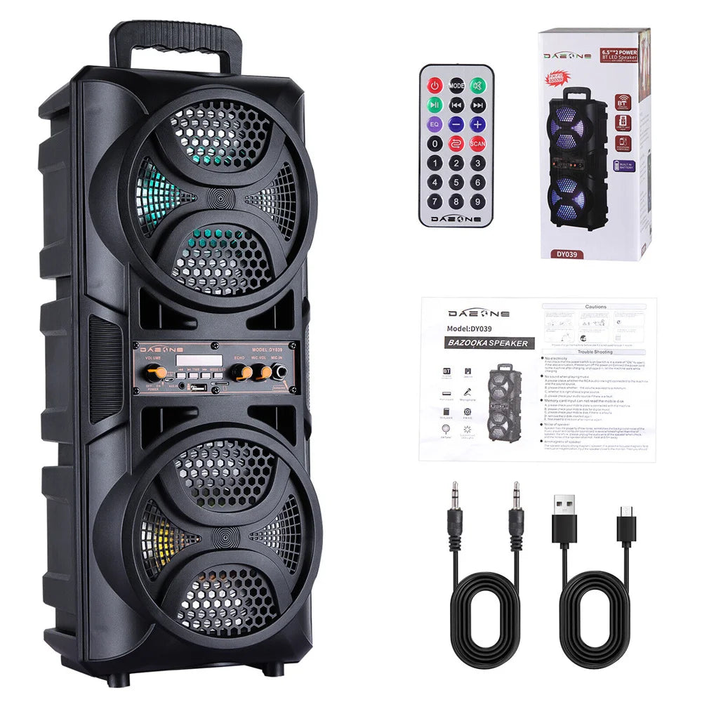 CURUK 3000W Portable Bluetooth Speaker System Karaoke