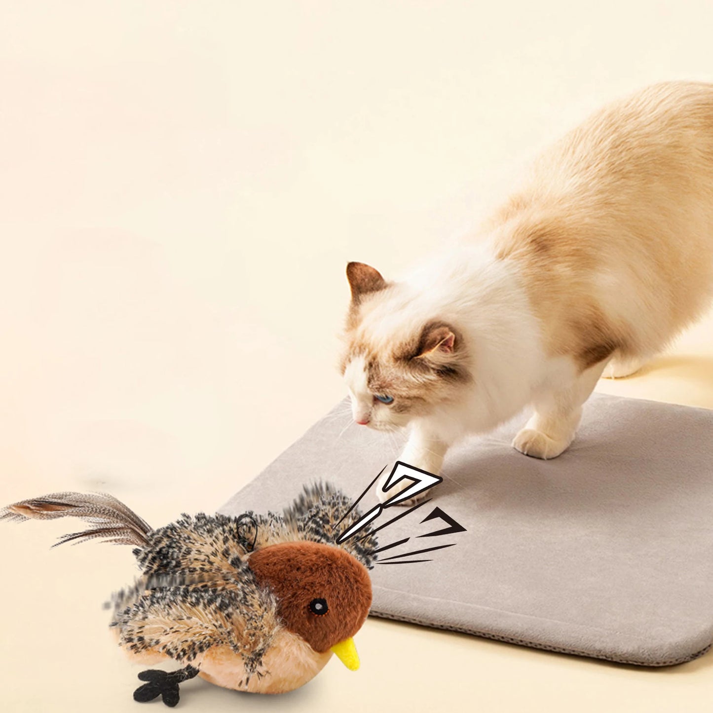 Guangdong Remote Control Simulated Chirping Bird Cat Plush
