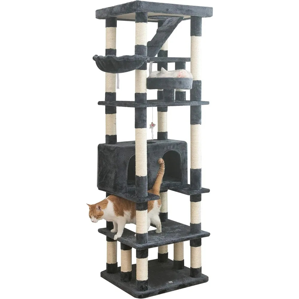 MWPO Cat Tree With Sisal Scratching Posts And Condo