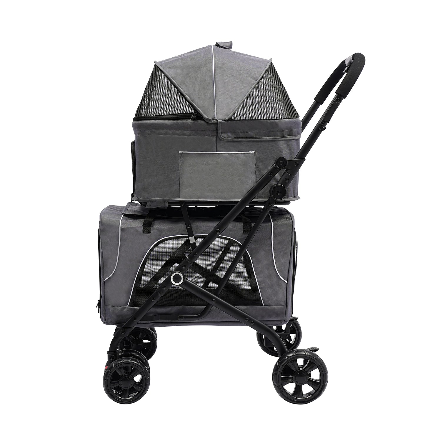 Breed Foldable Pet Stroller For Dogs And Cats Storage
