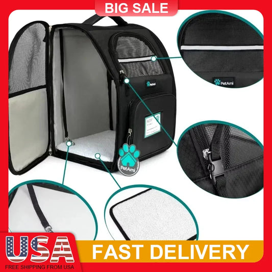 Airline Approved Pet Carrier Backpack For Dogs And Cats