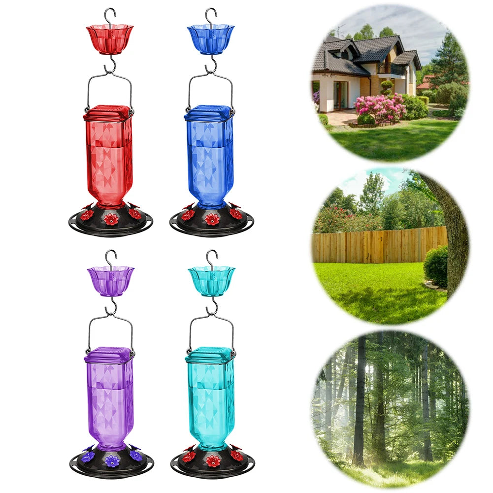 APWIKOGER Plastic Hummingbird Nectar Feeder With Bee Guard