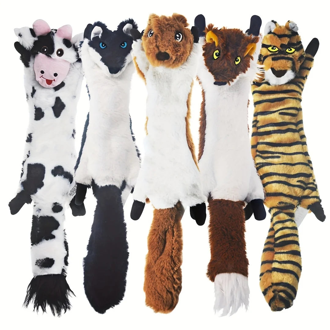 Hign-Concerned Chemical Squeaky Plush Dog Toys Pack