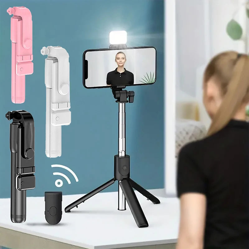 AILEHKUO Portable Bluetooth Selfie Stick Tripod With Remote