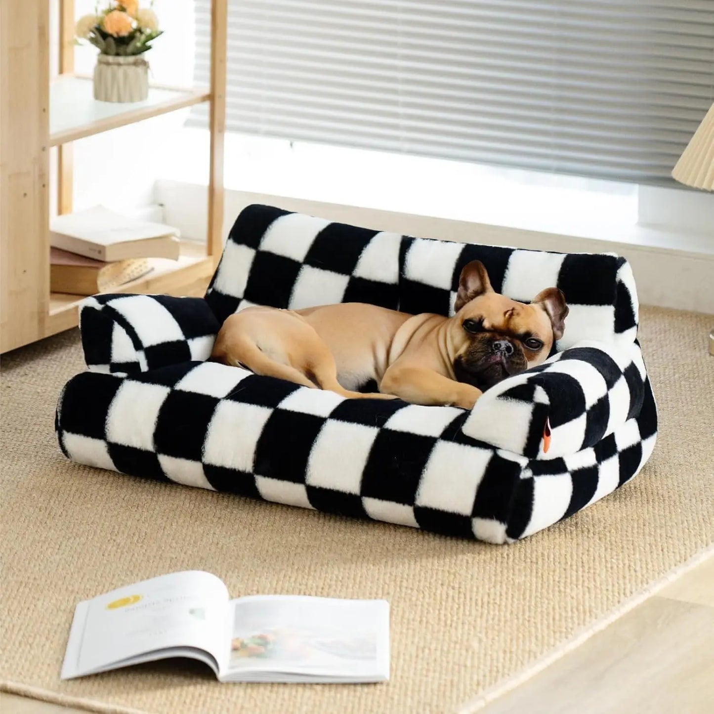 Mewoofun Pet Couch Bed 26x19x13 Inch Washable Cat Bed