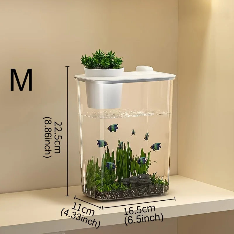 High-concerned Acrylic Desktop Aquarium Tank For Home Office