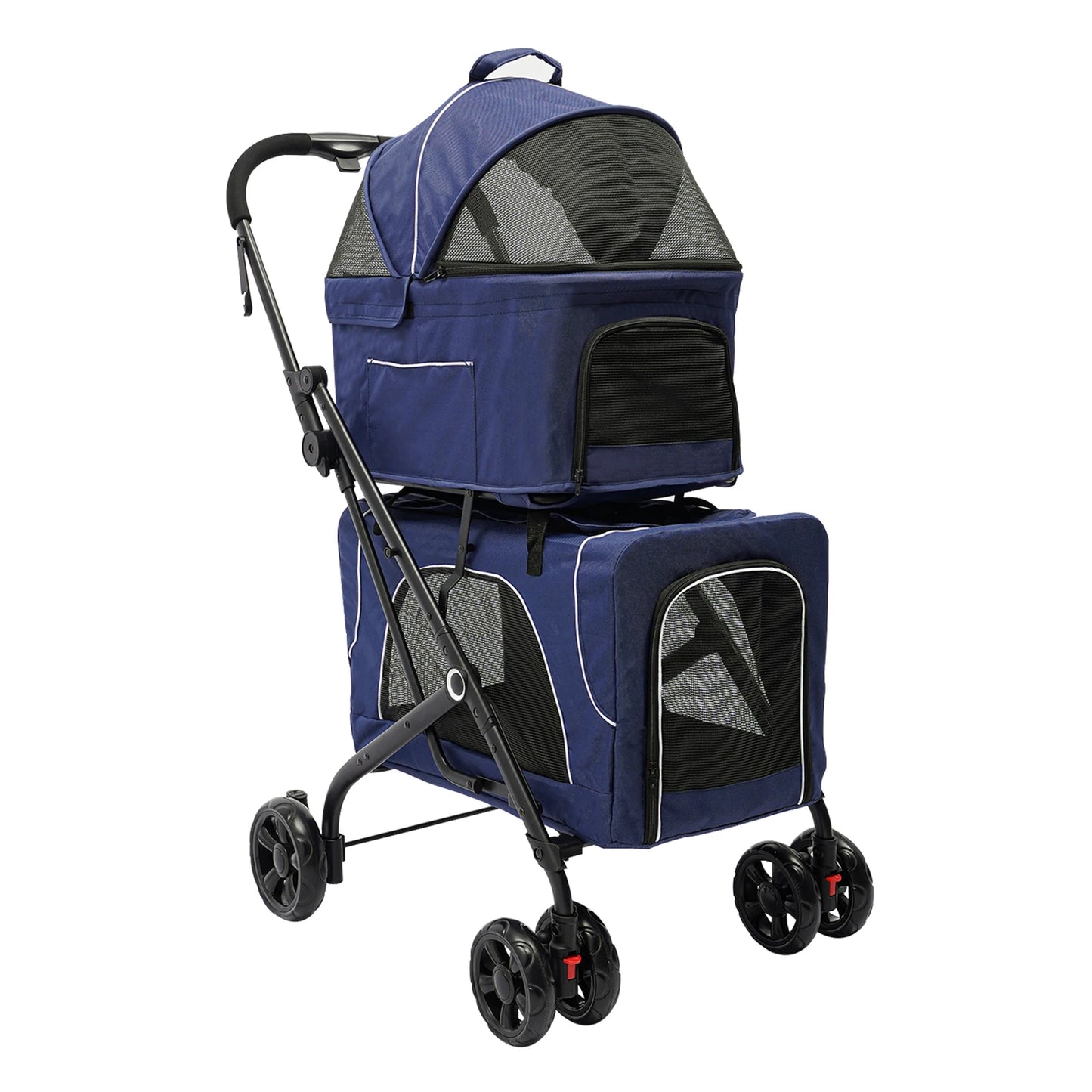 Breed Foldable Pet Stroller For Dogs And Cats Storage