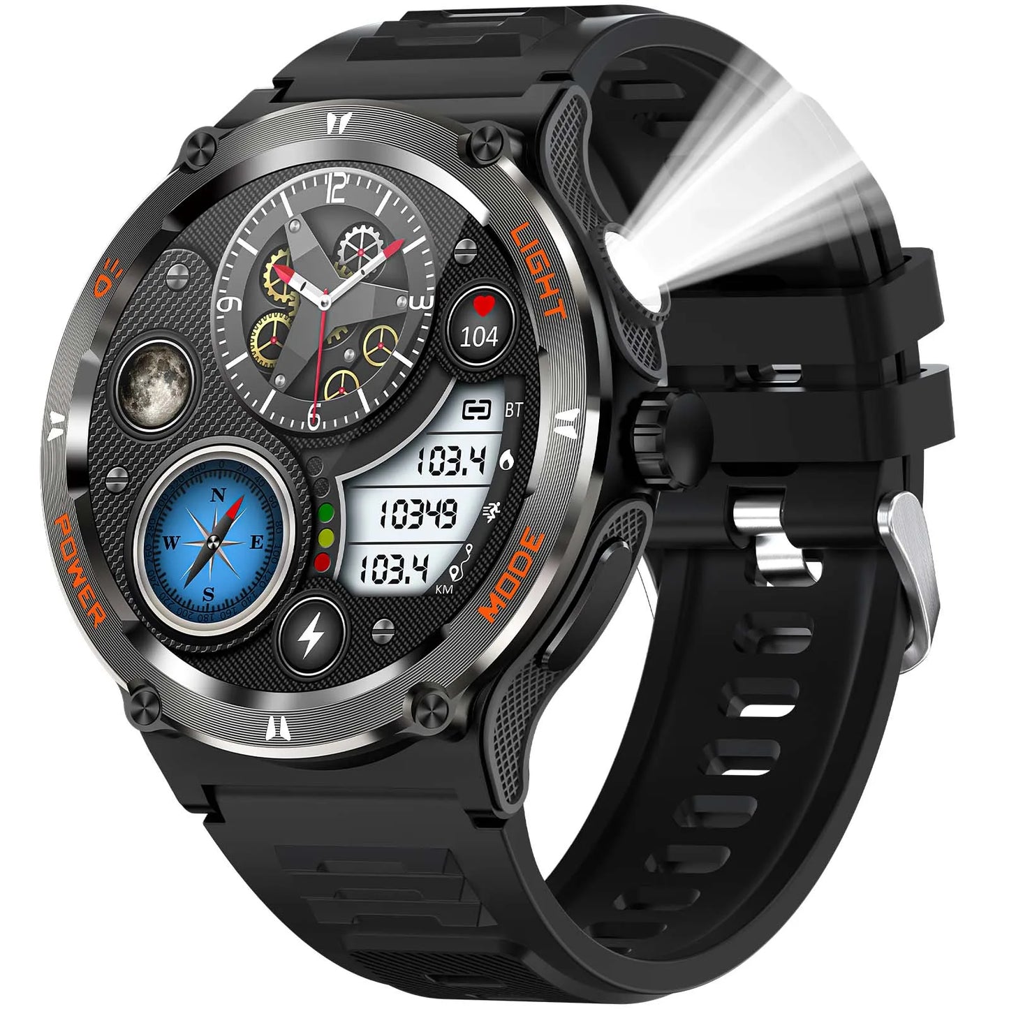 LaNikar Smart Watch 1.53 In Waterproof Sport Men Heart Rate