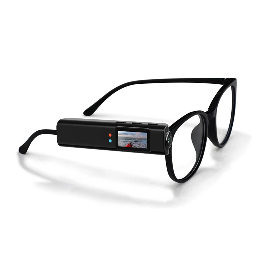 APWIKOGER 2.7K HD Glasses Camera WiFi Eyewear Action Cam
