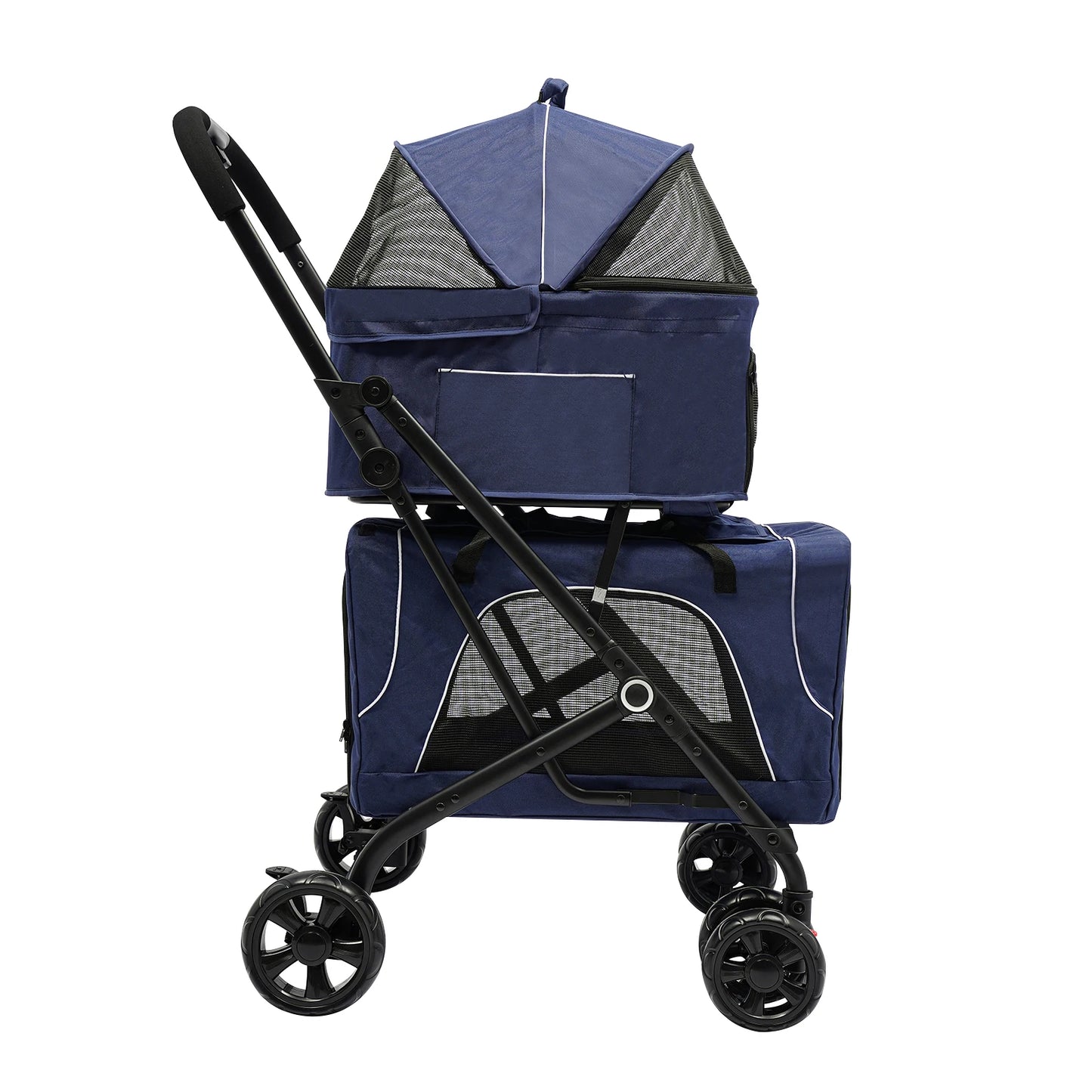 Breed Foldable Pet Stroller For Dogs And Cats Storage