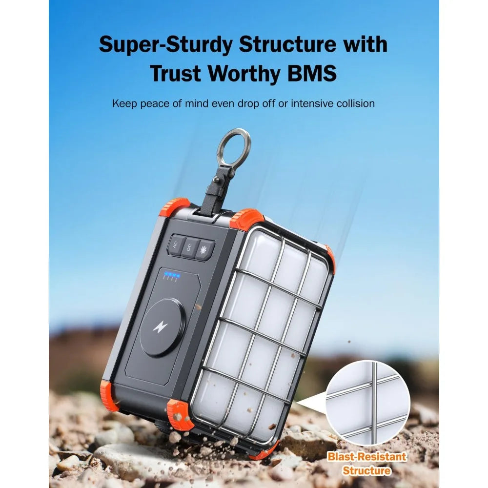 153Wh Portable Power Station Solar Generator With 120V AC Outlet