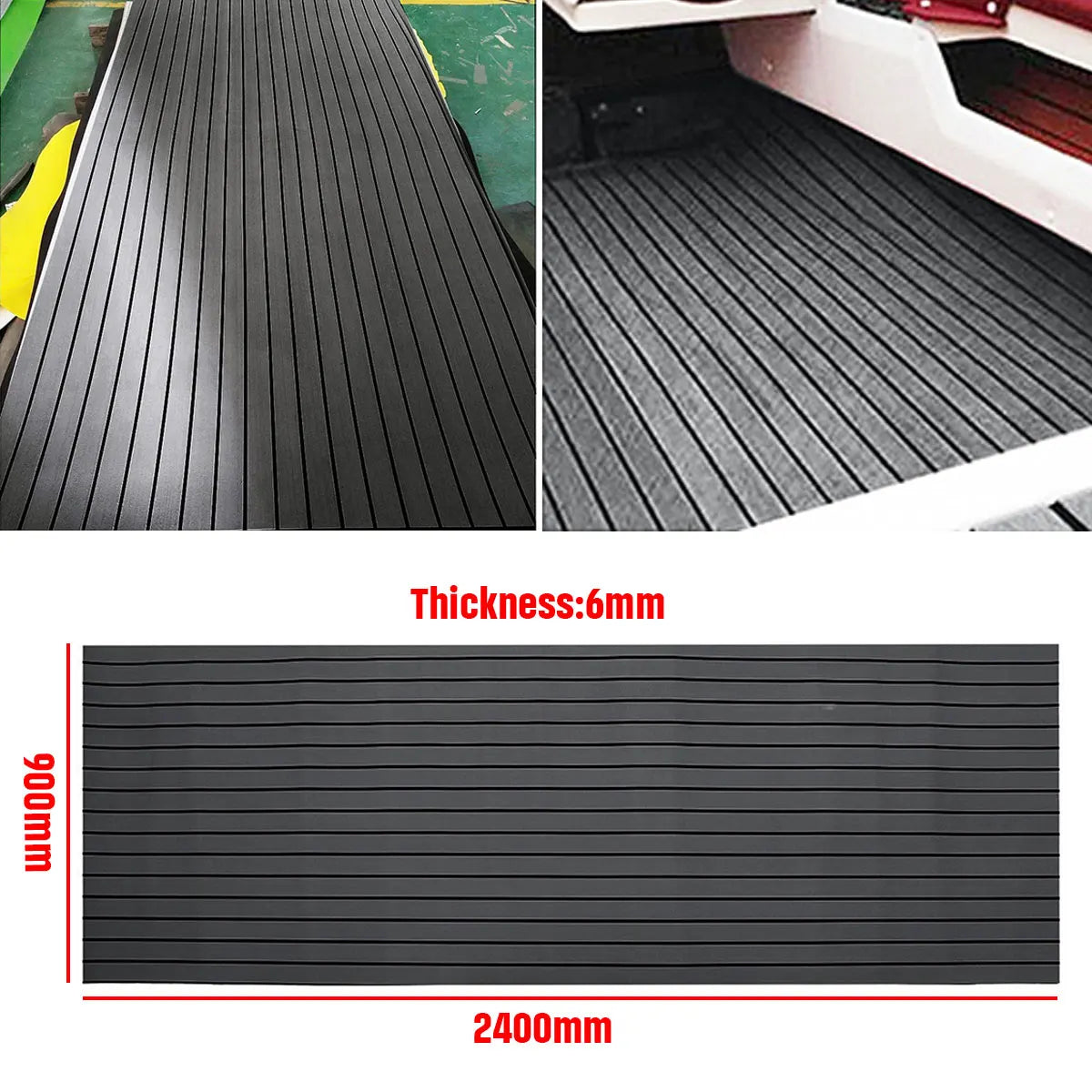 PremiumQualityMarineGrade EVA Foam Faux Teak DeckingMaterial Mat SelfAdhesiveBacking