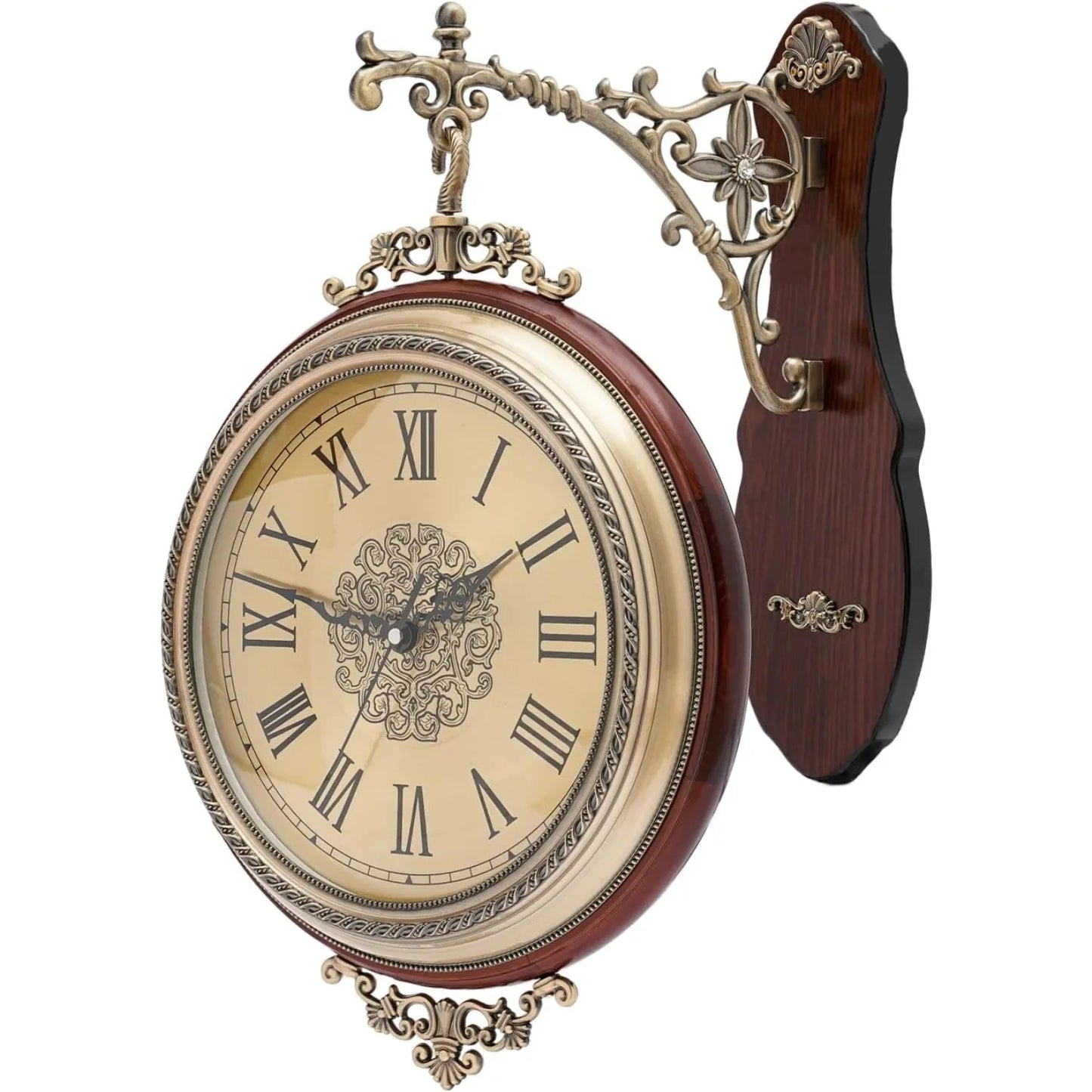 Hign-concerned European Double Sided Wall Clock Indoor