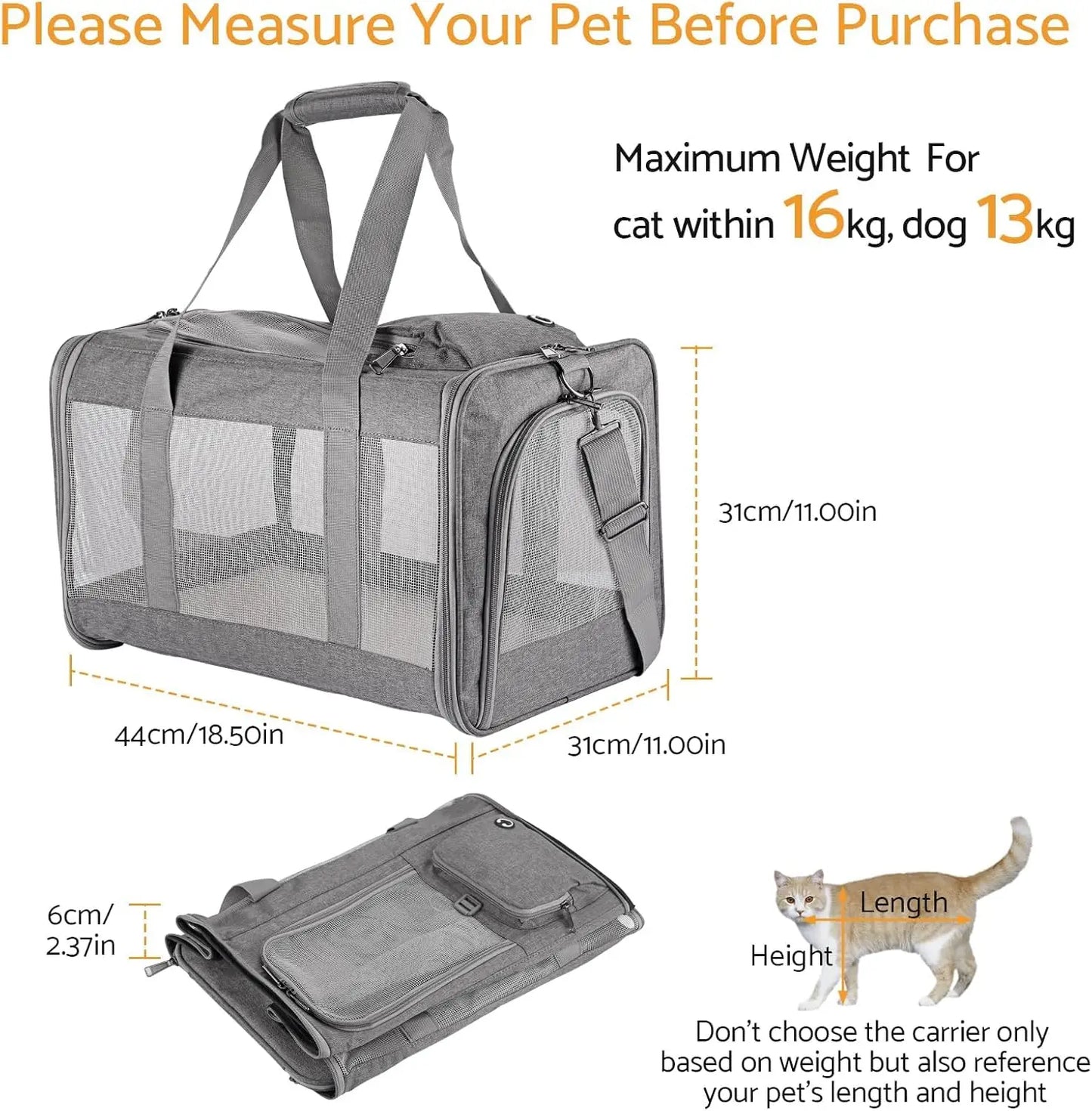 Breed AirlineApproved PremiumQuality UltraBreathableSided PetCarrier HoneycombBoard