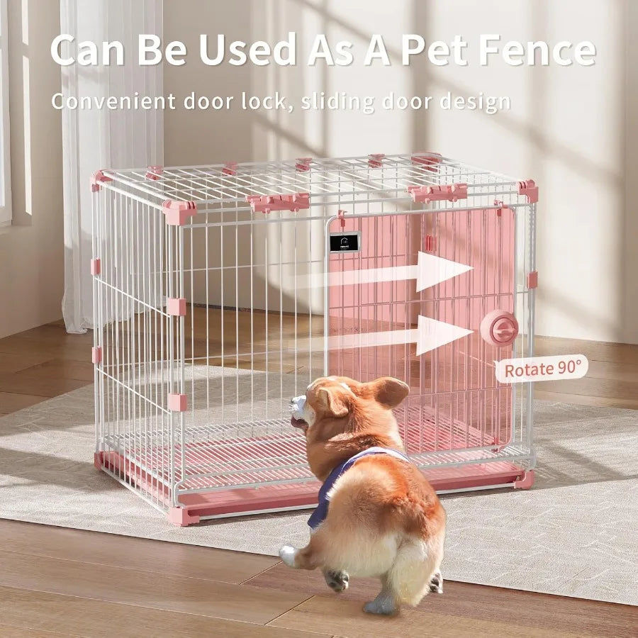 High-Concerned Indoor Ventilated Dog Crate With Tray
