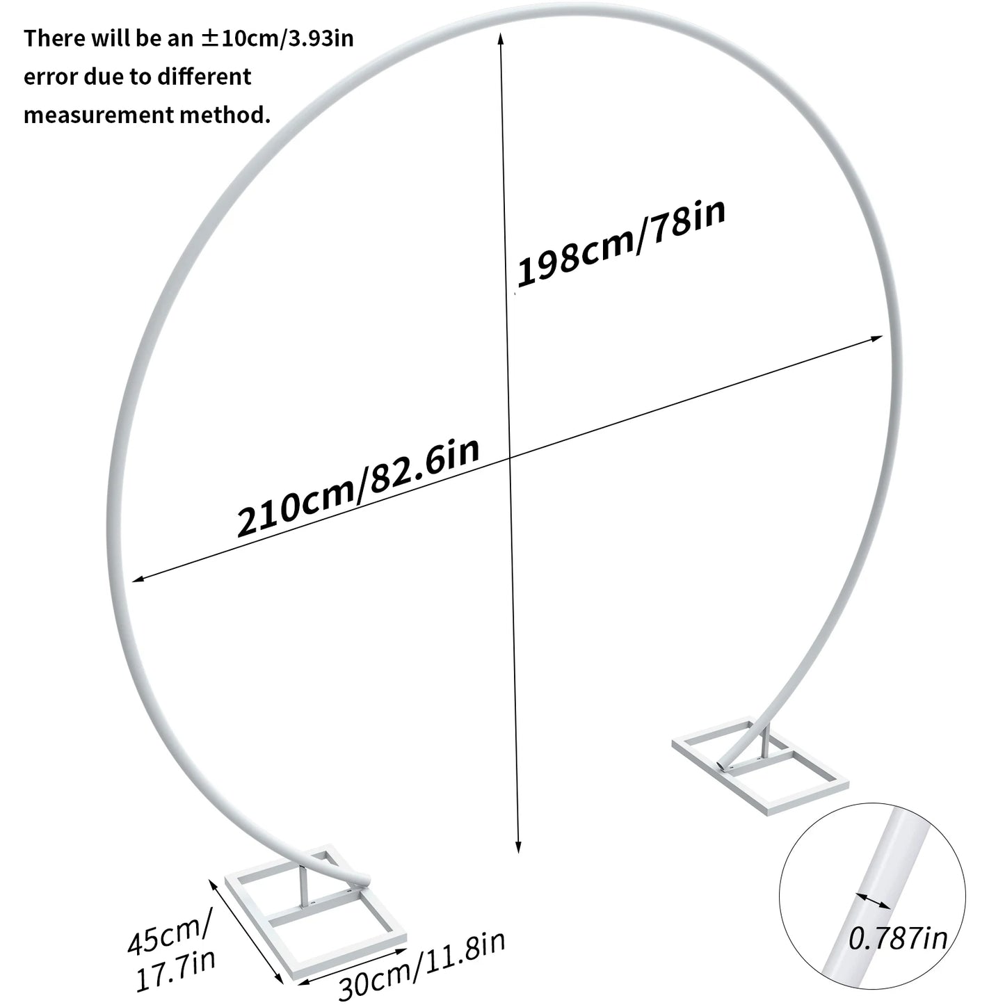 GuangdongHign-concerned Metal Round Wedding Arch Backdrop