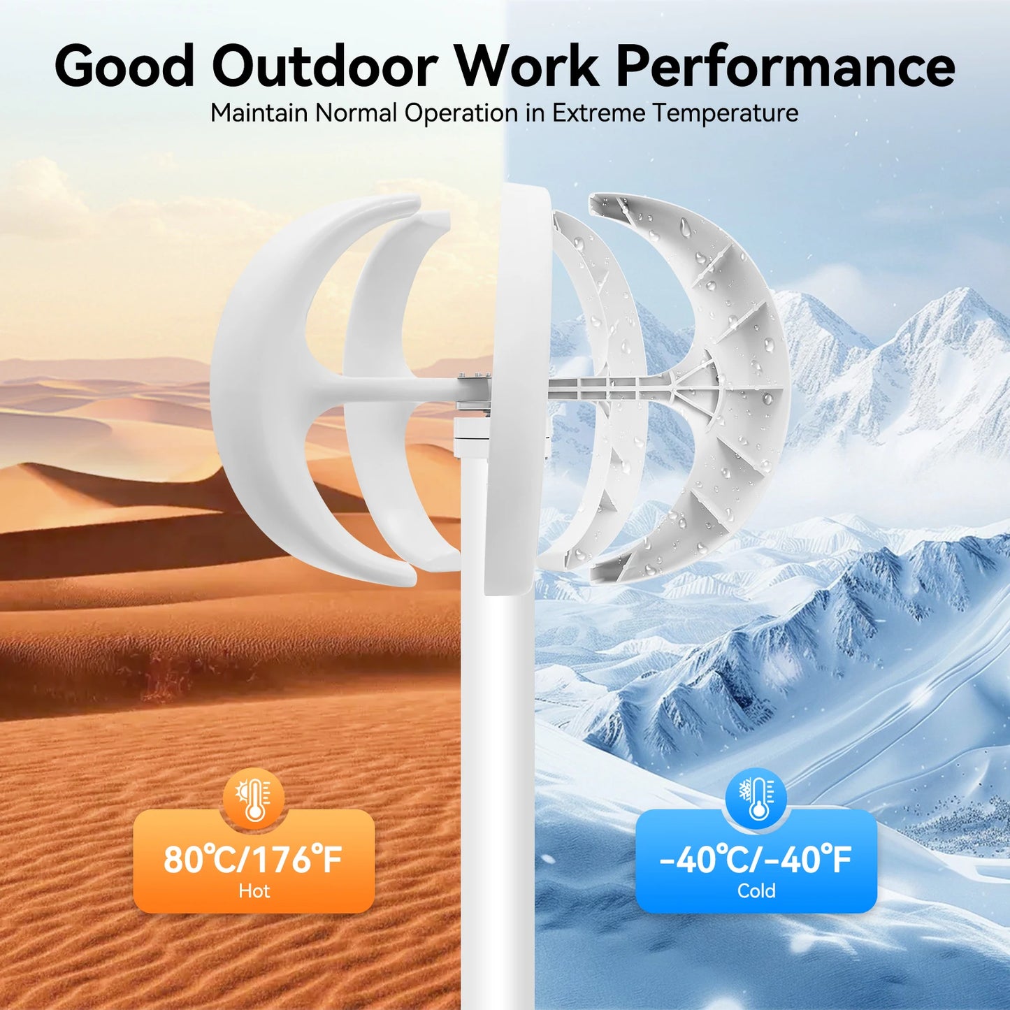 Control System 600W Lantern Wind Turbine Generator With Controller for Home and Boat