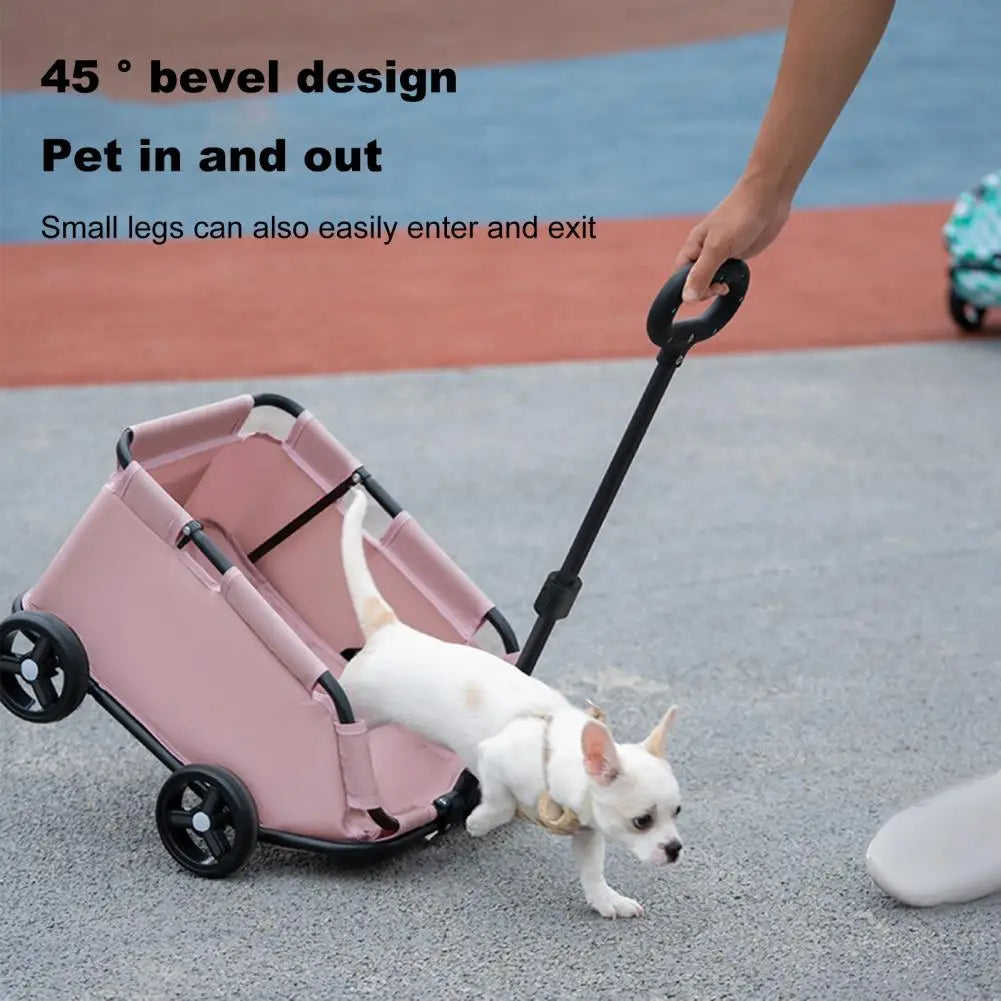Safe Hair Free Pet Stroller For Compact Canines Cats