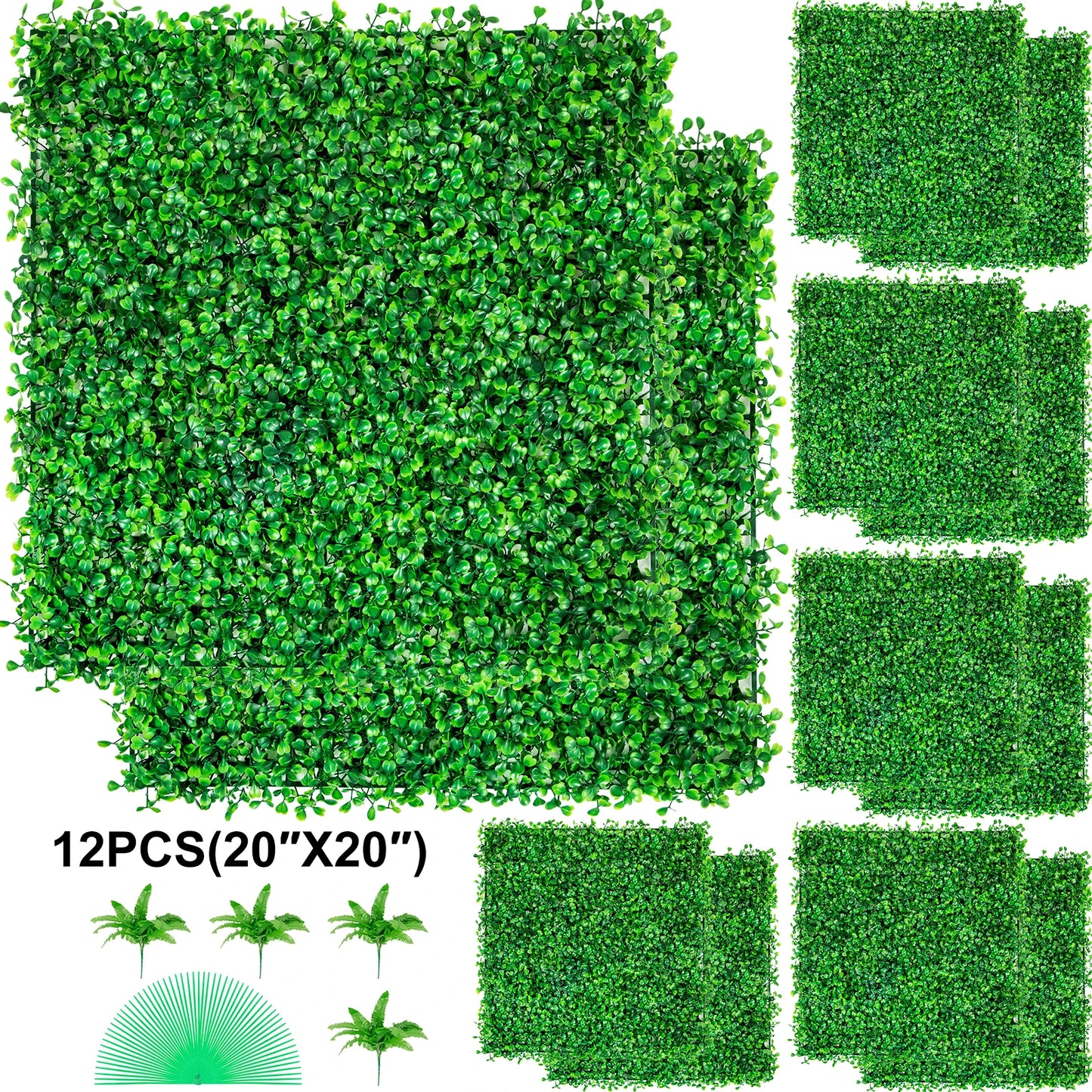 Shanghai Boxwood Hedge Wall Panels Artificial Plant Backdrop For Home Decor And Privacy