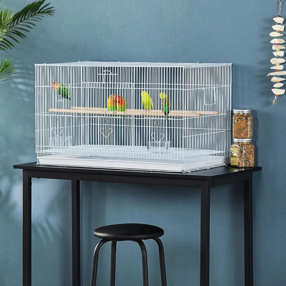 Stackable Flight Bird Cage for Parakeets and Small Birds
