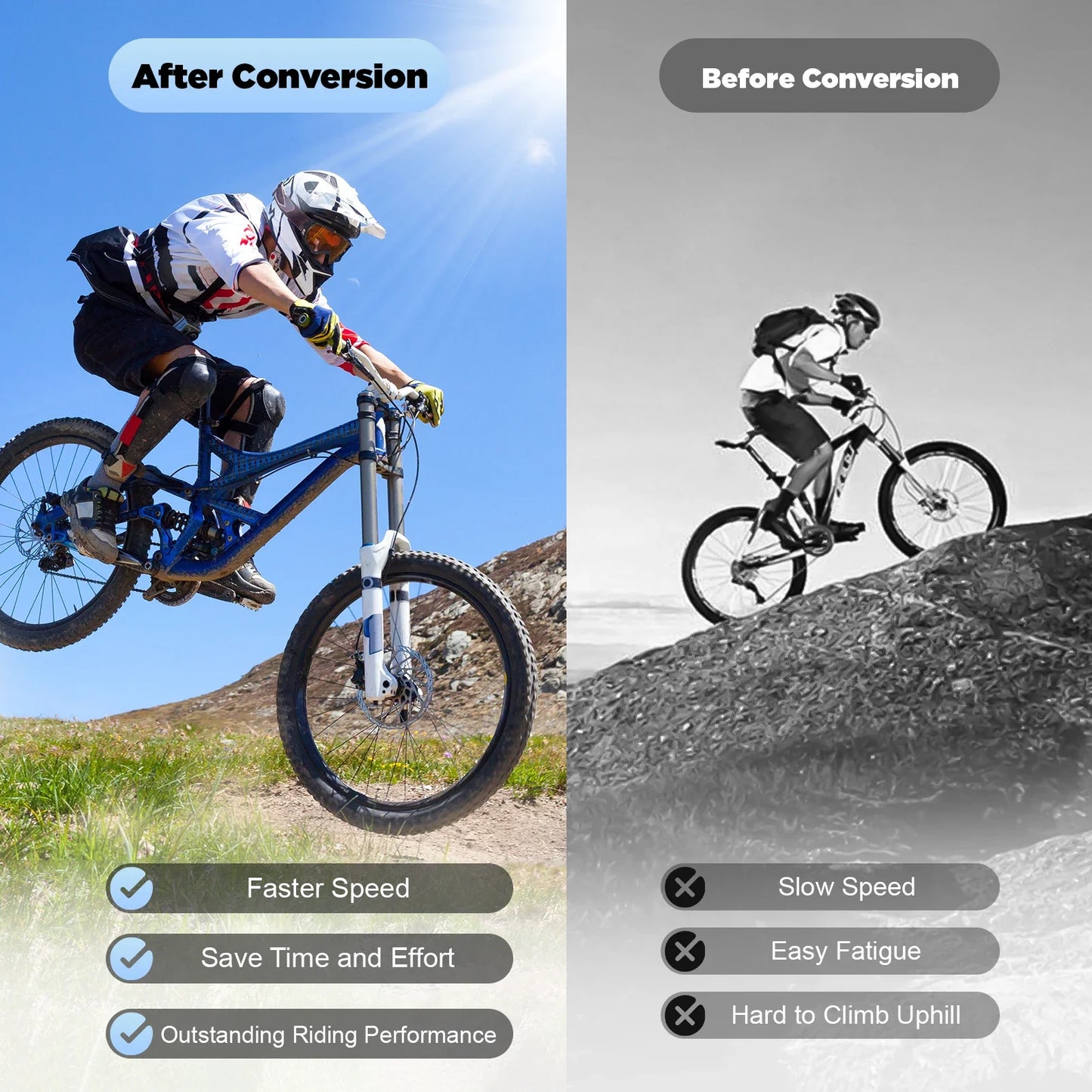 Hign-concerned Electric Bike Conversion Kit Easy Install