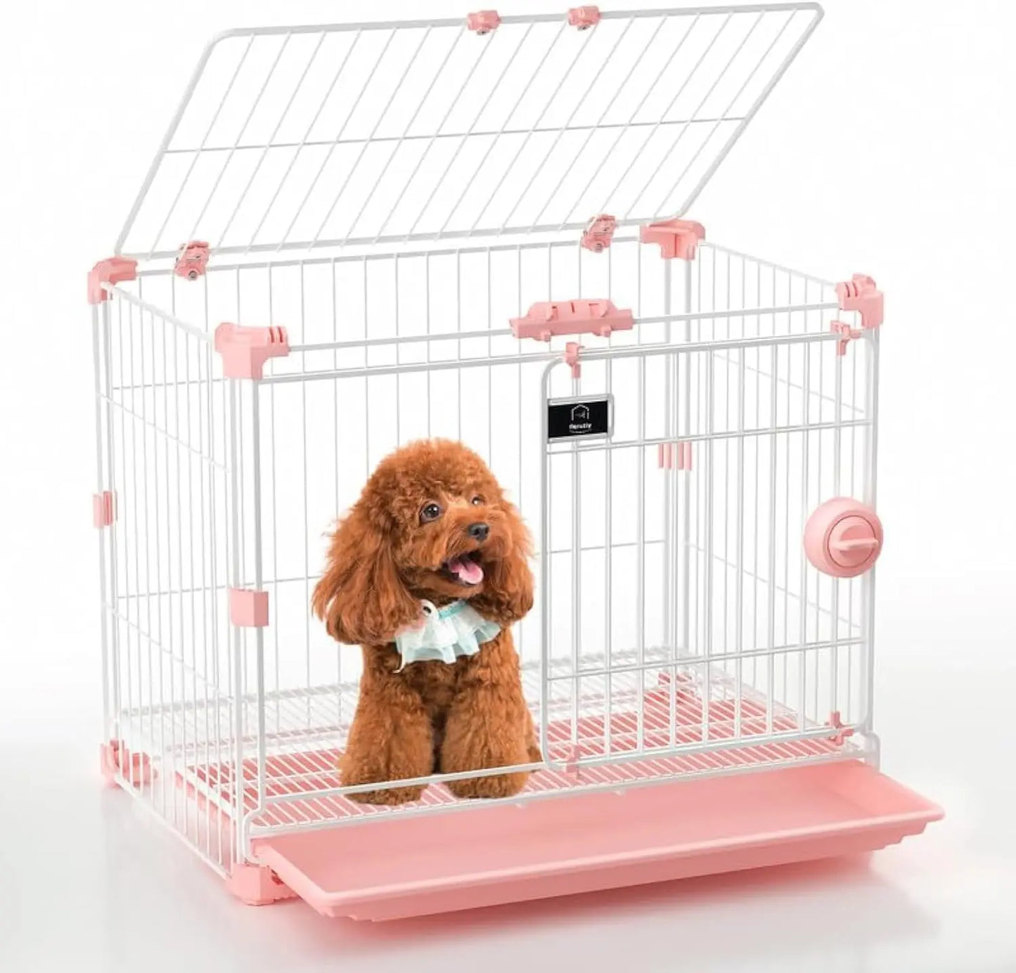 High-Concerned Indoor Ventilated Dog Crate With Tray