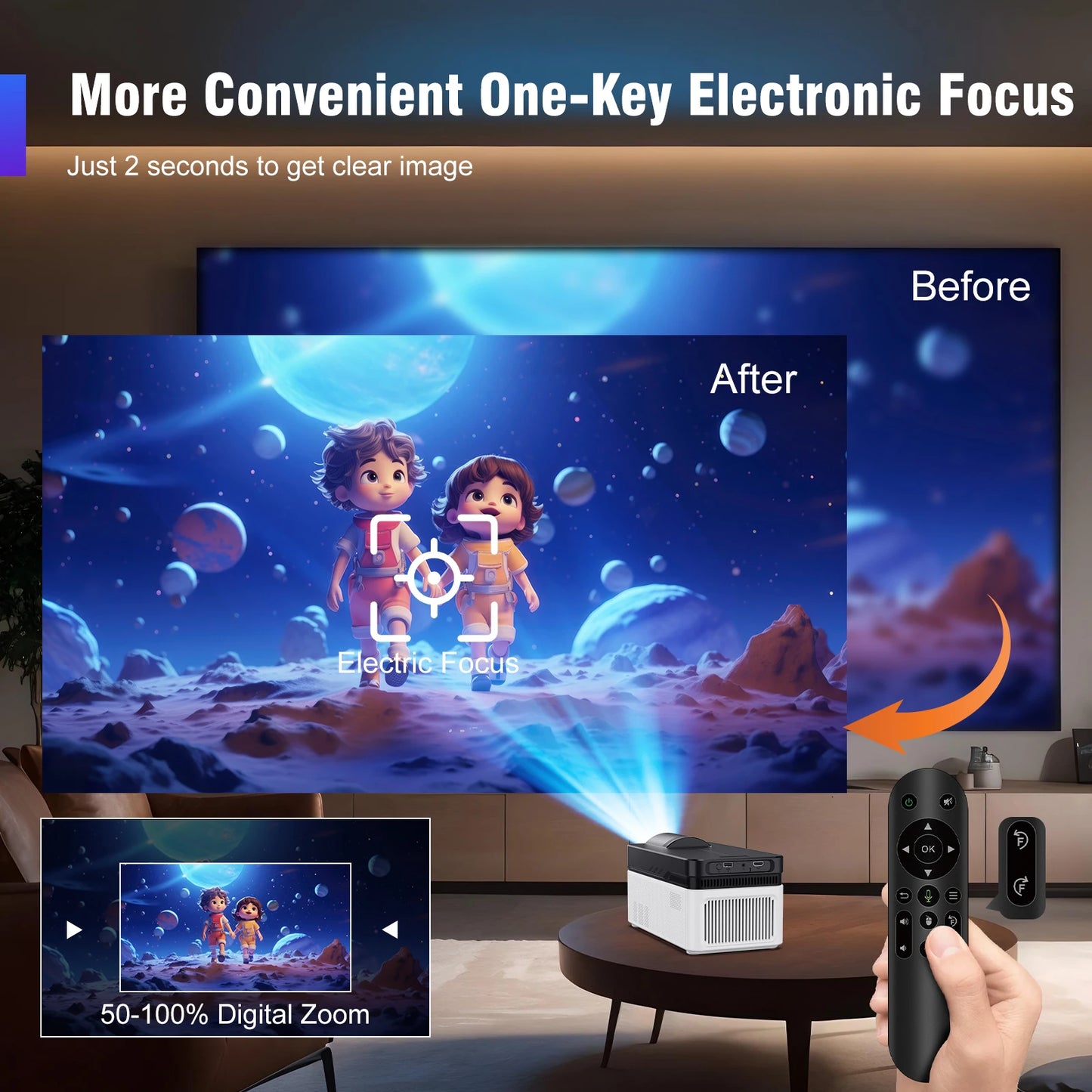 Magcubic HY450 Ultra Short Throw Projector 900 ANSI Lumens