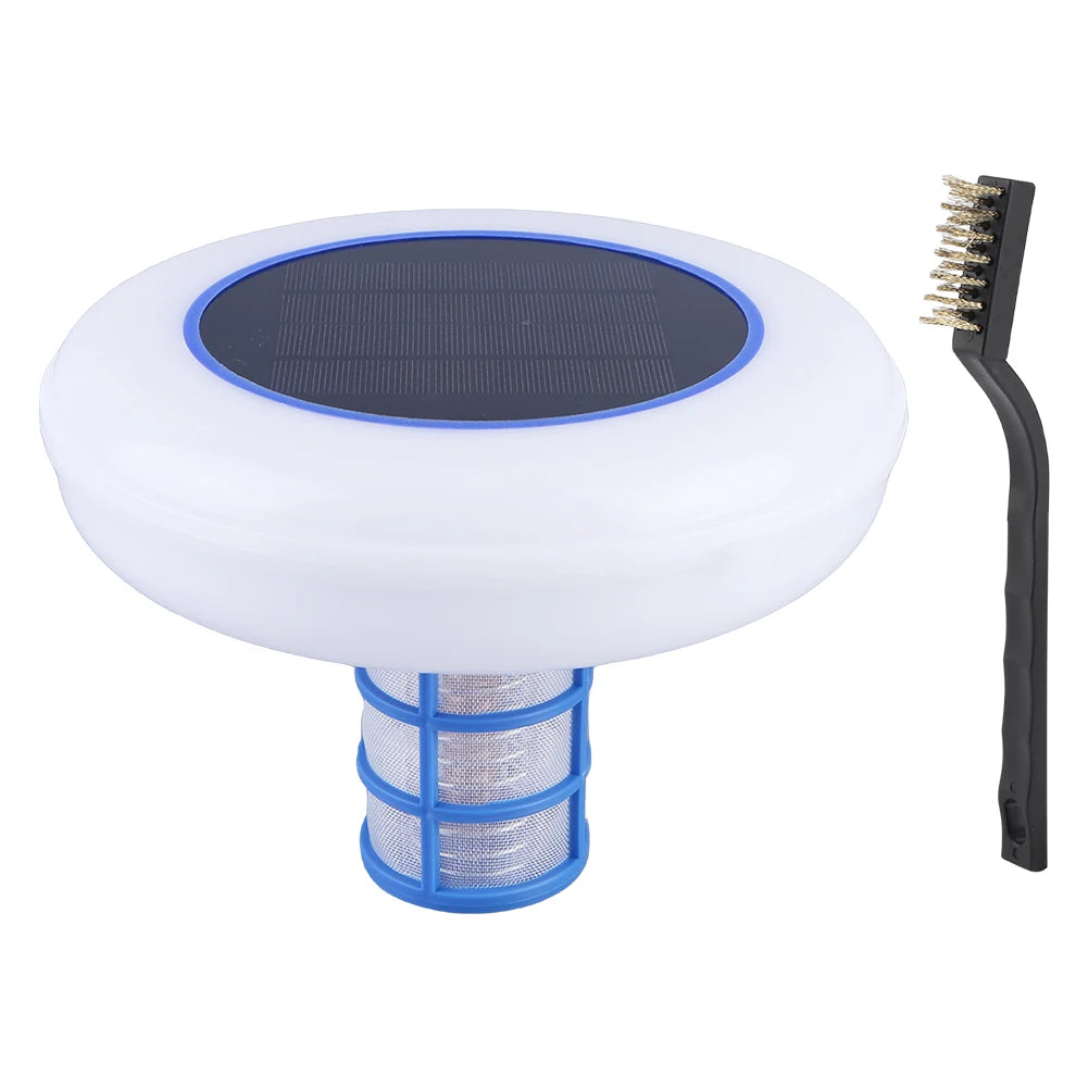 Copper Pool Cleaner Solar Ionizer With 7 Multicolor LED