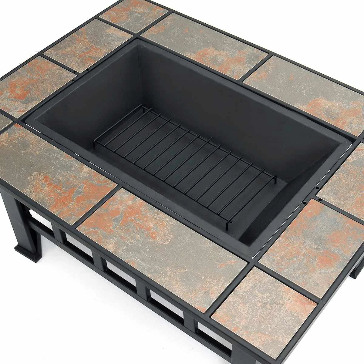 UltraDurableWeatherproof IndustrialGrade CastIron Outdoor Fire Pit With BuiltIn Grill