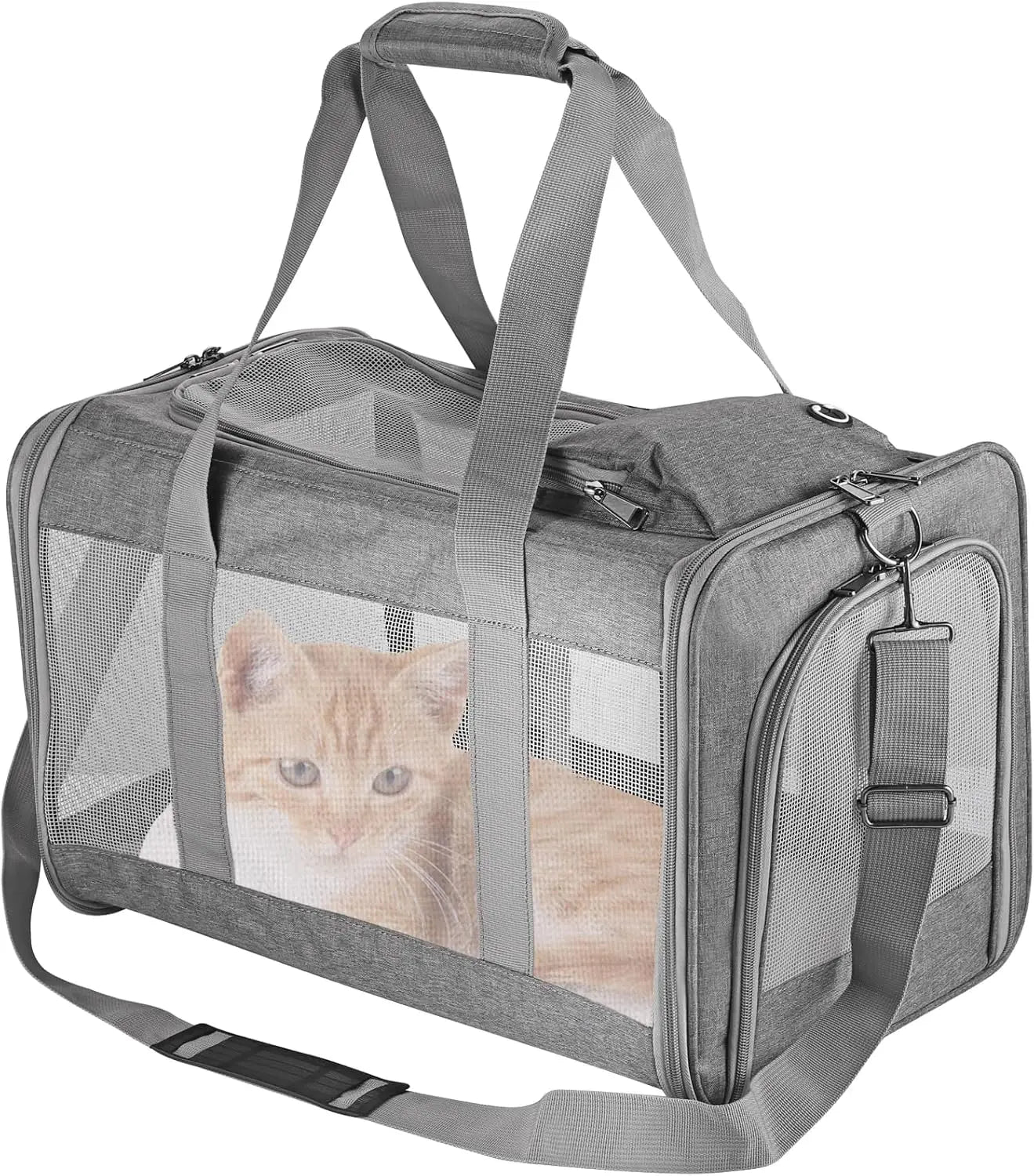 Airline Approved Soft Pet Carrier With Breathable Honeycomb