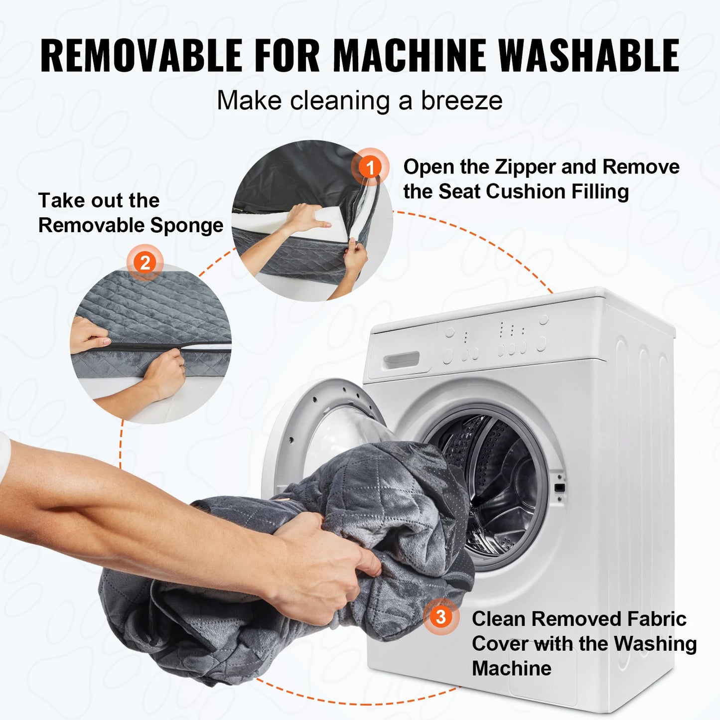 SucceBuy Dog Car Seat Booster With Storage Pocket Travel