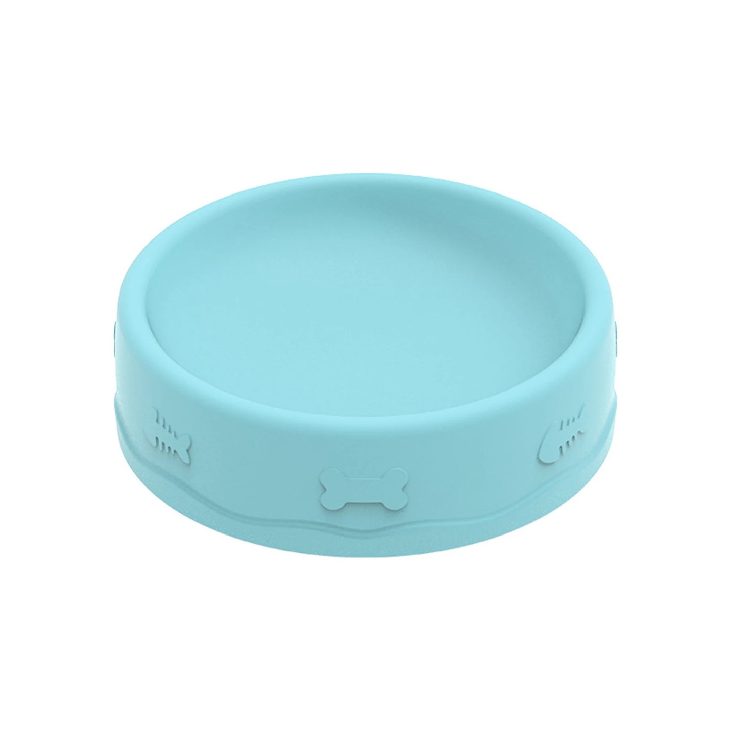 Hign-concerned Chemical 2 In 1 Pets Silicone Slow Feeder Tilted Double Sided Food Water Bowls