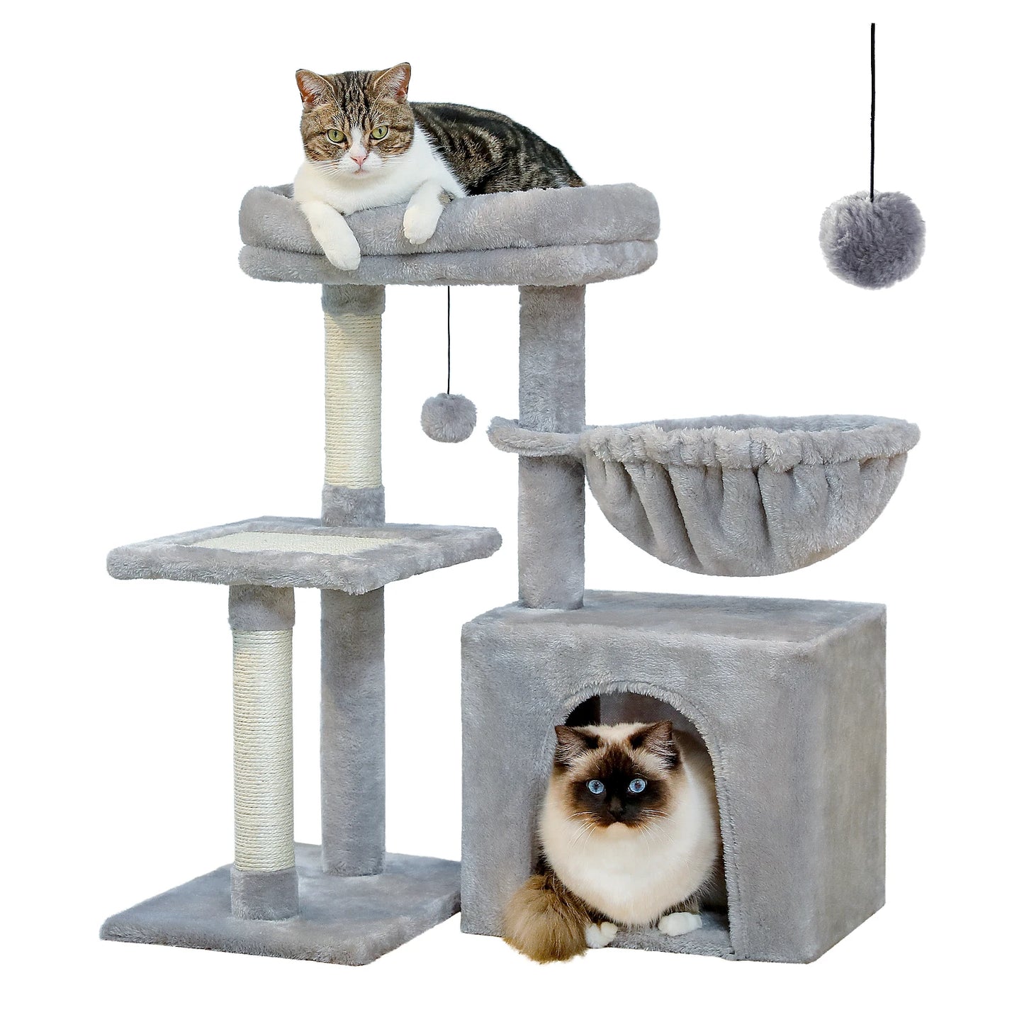 PAWZ Road Cat Tree Indoor Cats Three Tier Activity Tower