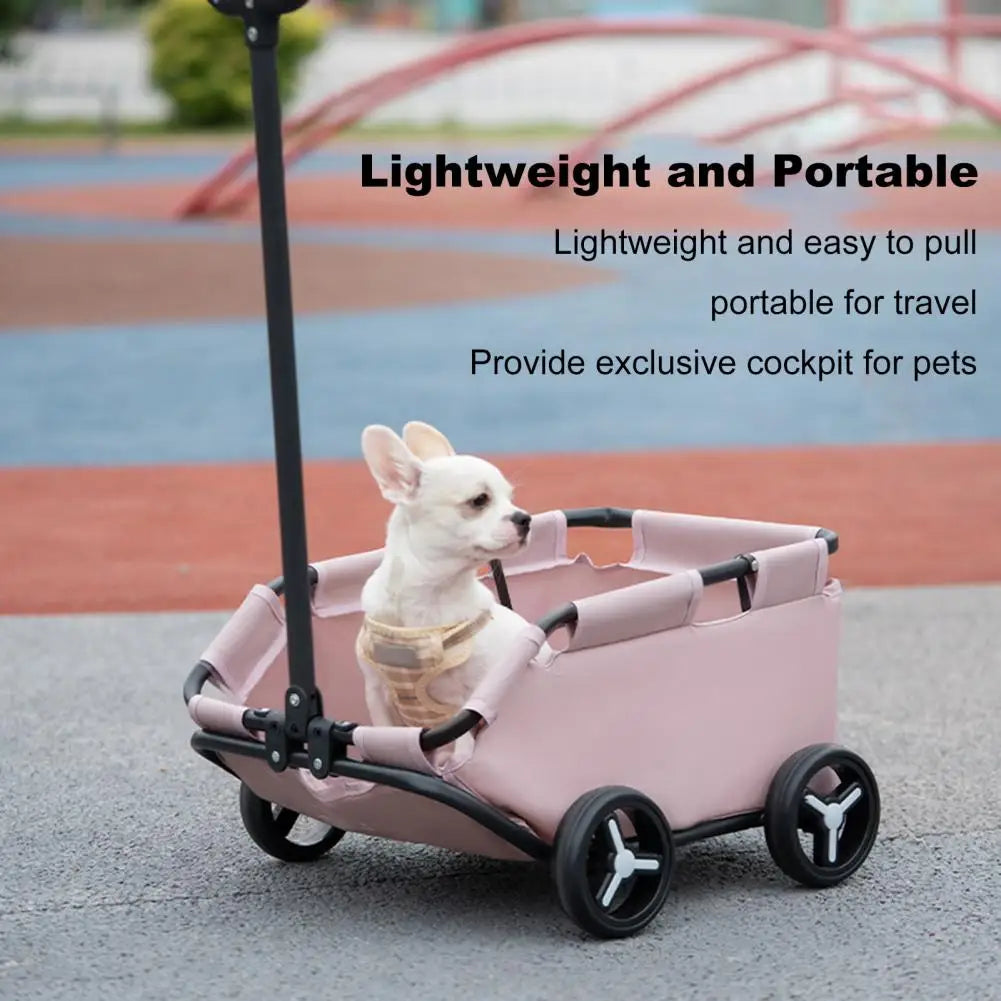 Safe Hair Free Pet Stroller For Compact Canines Cats