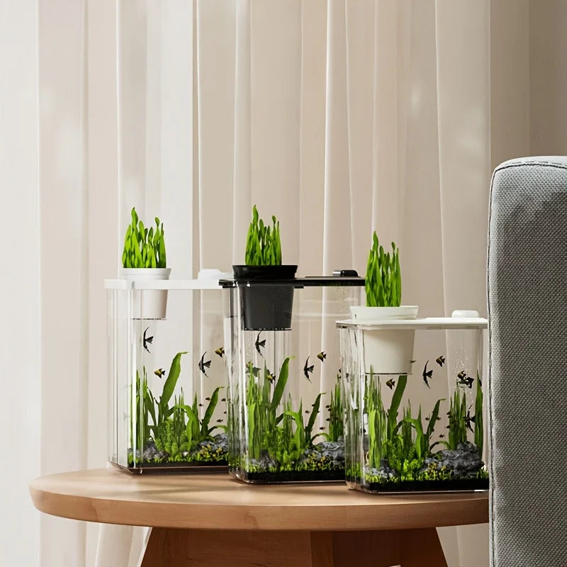 High-concerned Acrylic Desktop Aquarium Tank For Home Office