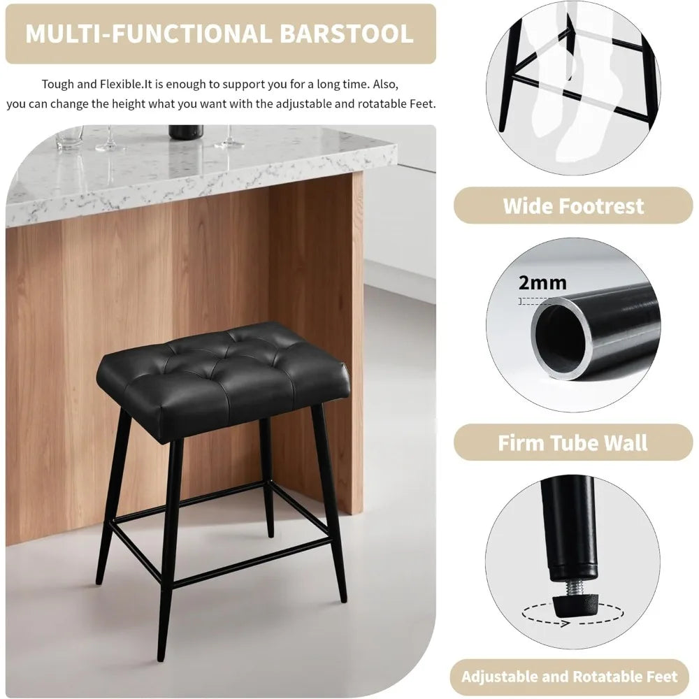 MKDK Modern Counter Height Bar Stools For Kitchen Islands