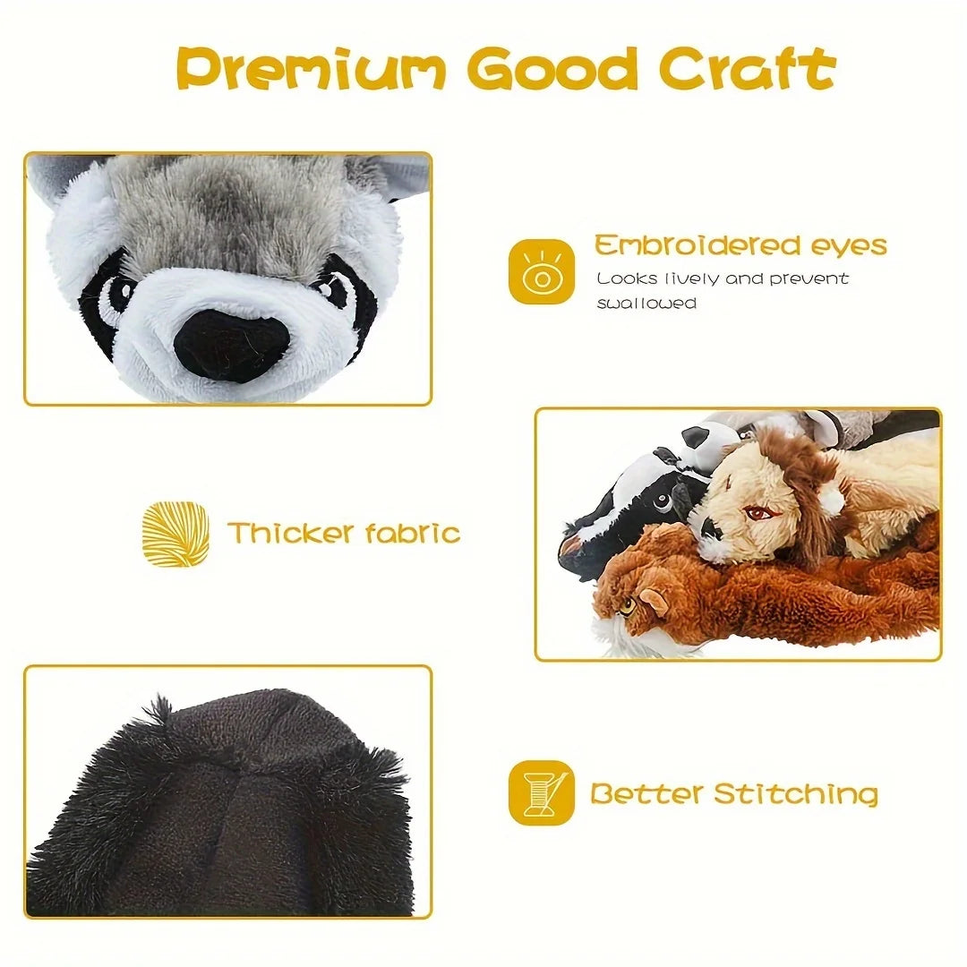 Hignconcerned Squeaky Plush Dog Toys For Active Dogs