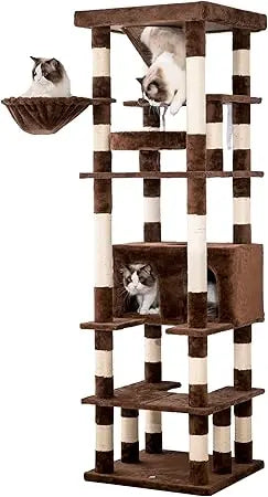 MWPO Cat Tree With Sisal Scratching Posts And Condo