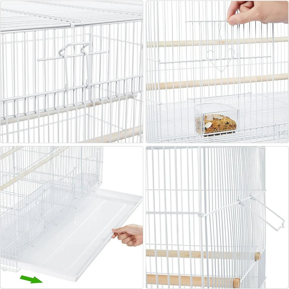 Stackable Flight Bird Cage for Parakeets and Small Birds
