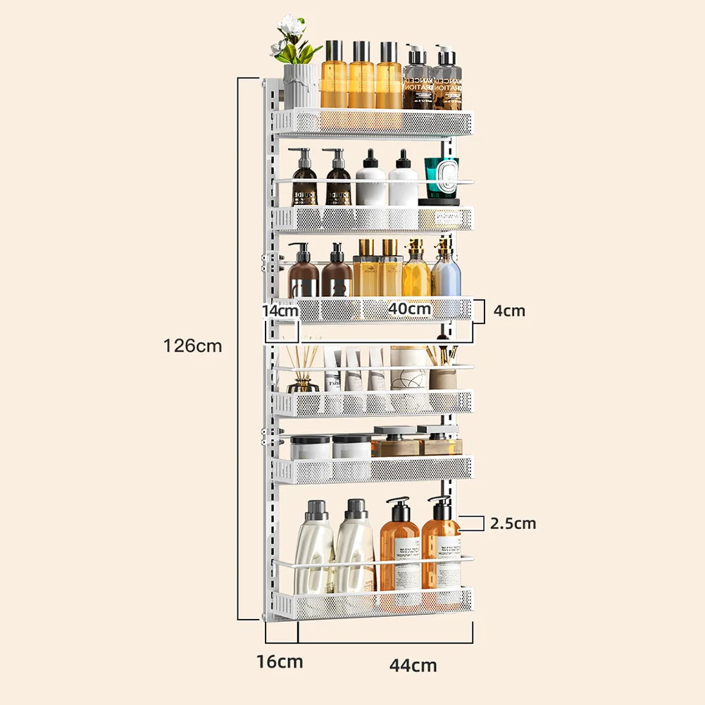 TWISTER.CK Over-The-Door Pantry Organizer 6-Tier Kitchen Bathroom Storage RackSystem