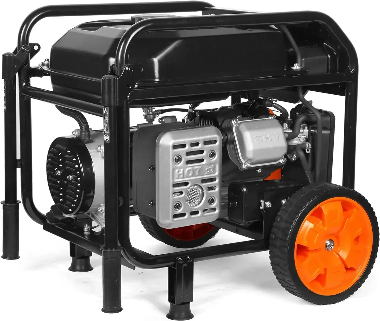 WEN 5600-Watt Portable Generator, Electric Start, 224cc, Transfer-Switch and RV-Ready with CO Shutdown Sensor (GN5602X)