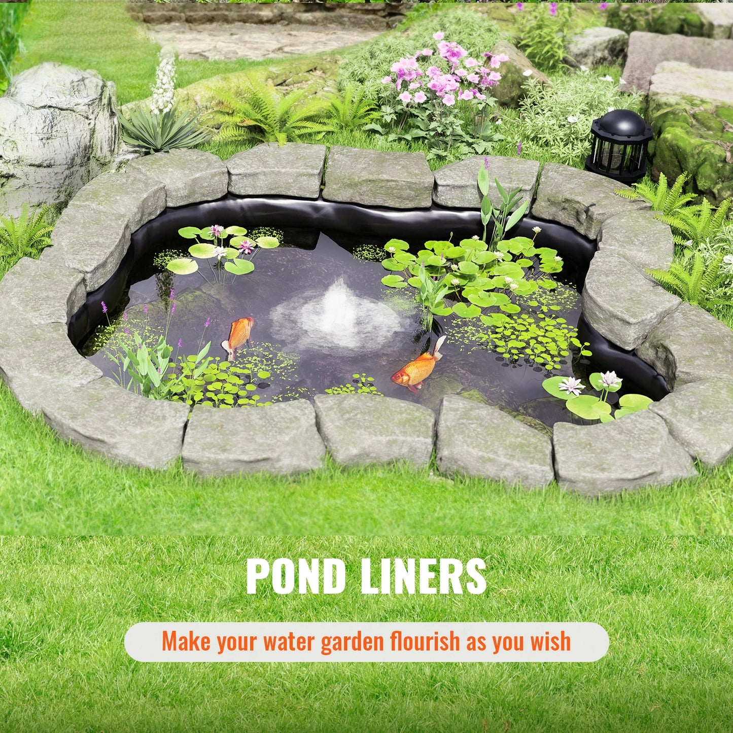 VEVOR Pond Liner for Ponds and Water Gardens Outdoor