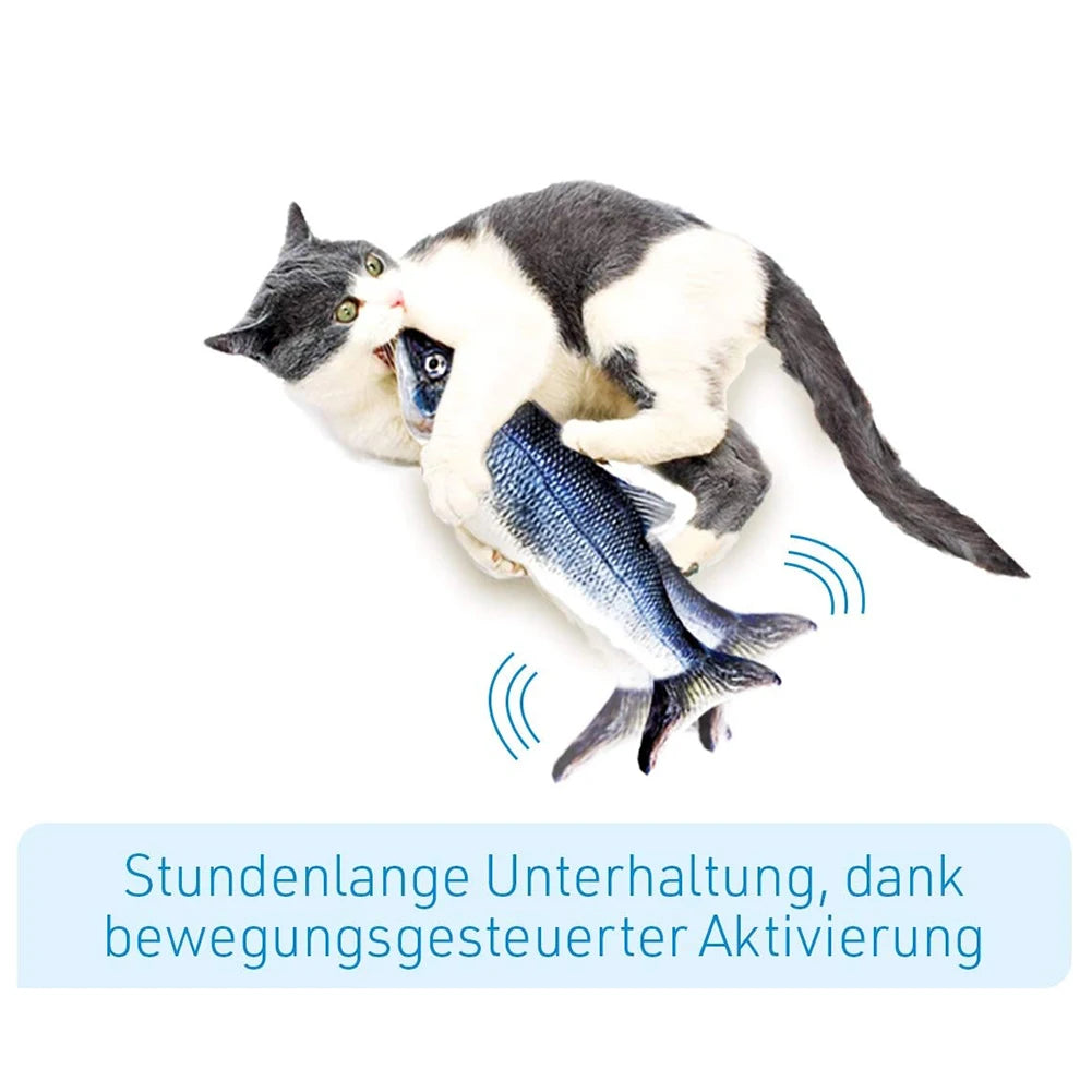 VKTECH Cat Toy Fish Interactive Electric Floppy USB Charger